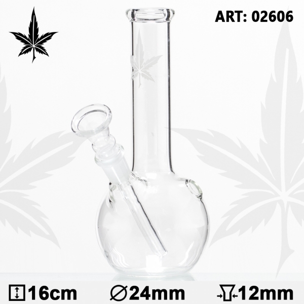 Glas-Bong Small Leaf ca. 16cm